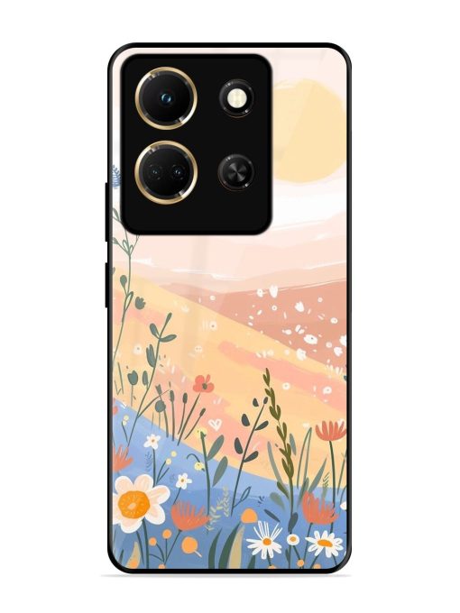 Golden Hour Blooms Glossy Soft Edge Case for Infinix Note 30 (5G) Chachhi