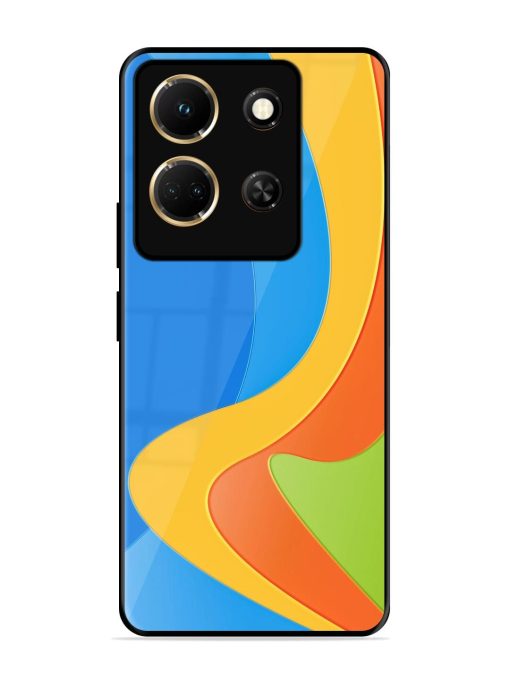 Curvy Color Cascade Glossy Soft Edge Case for Infinix Note 30 (5G) Chachhi