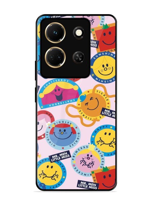 Whimsical Mr. Men & Little Miss Glossy Soft Edge Case for Infinix Note 30 (5G) Chachhi