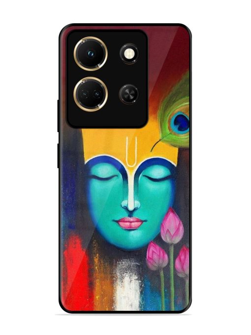 Divine Tranquility: The Face Of Krishna Glossy Soft Edge Case for Infinix Note 30 (5G) Chachhi