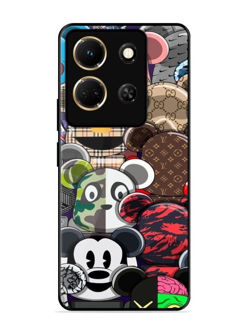 Streetwear Bearbrick Extravaganza Glossy Soft Edge Case for Infinix Note 30 (5G)