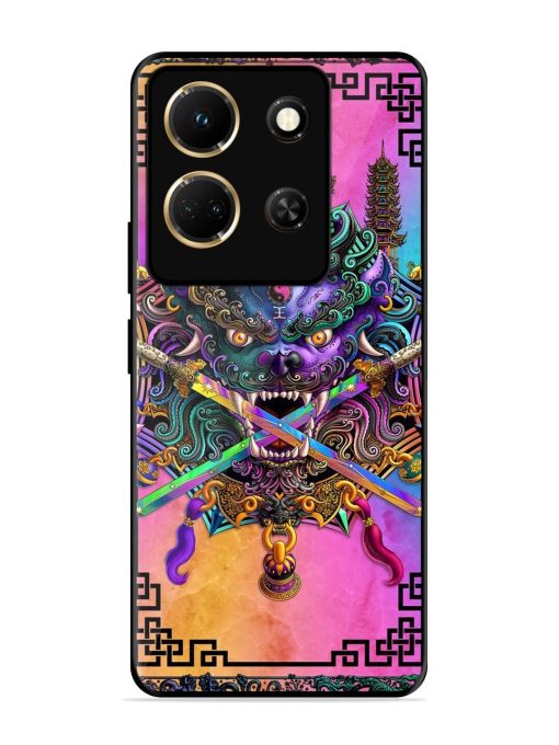 Psychedelic Fu Dog Tapestry Glossy Soft Edge Case for Infinix Note 30 (5G) Chachhi