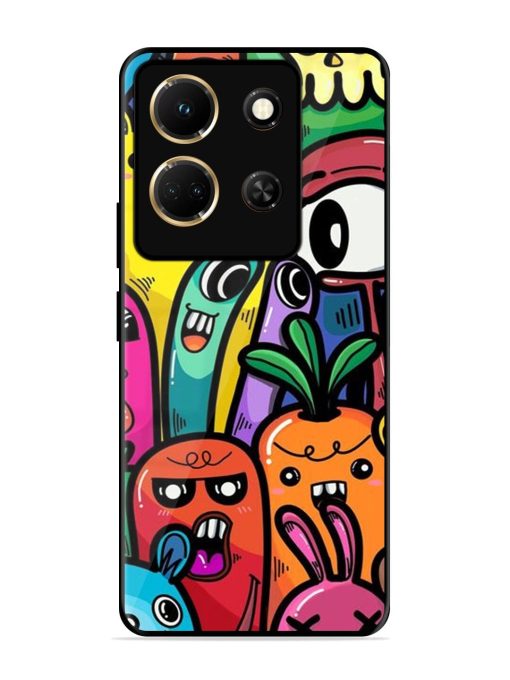 Whimsical Doodle Chaos Glossy Soft Edge Case for Infinix Note 30 (5G) Chachhi