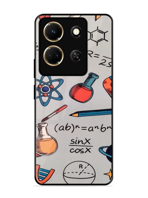 Science Doodle Delight Glossy Soft Edge Case for Infinix Note 30 (5G) Chachhi