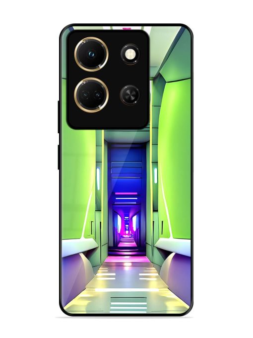 Neon Corridor Glossy Soft Edge Case for Infinix Note 30 (5G) Chachhi