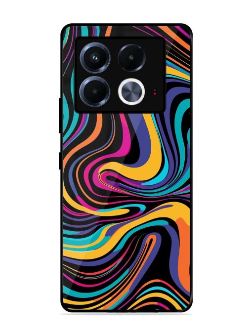 Psychedelic Swirl Glossy Soft Edge Case for Infinix Note 40 (5G) Chachhi