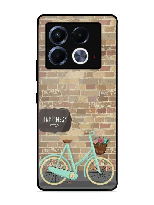 Pedaling Towards Happiness Glossy Soft Edge Case for Infinix Note 40 (5G) Chachhi