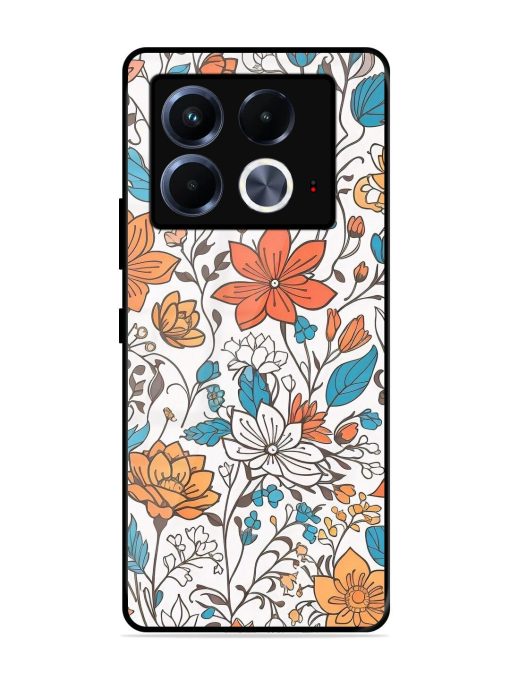 Floral Symphony Glossy Soft Edge Case for Infinix Note 40 (5G)