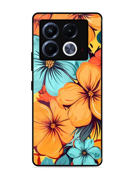 Tropical Bloom Glossy Soft Edge Case for Infinix Note 40 (5G) Chachhi