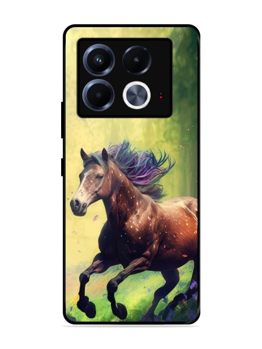 Enchanted Gallop Glossy Soft Edge Case for Infinix Note 40 (5G) Chachhi