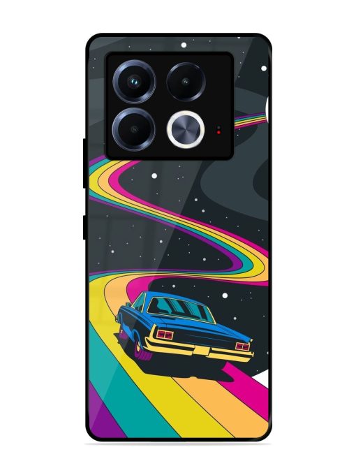 Rainbow Road Glossy Soft Edge Case for Infinix Note 40 (5G)