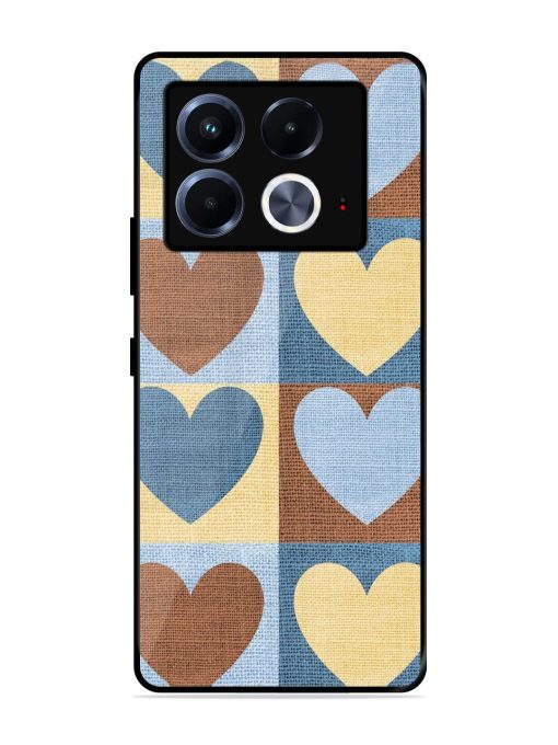 Hearts On Canvas Glossy Soft Edge Case for Infinix Note 40 (5G) Chachhi