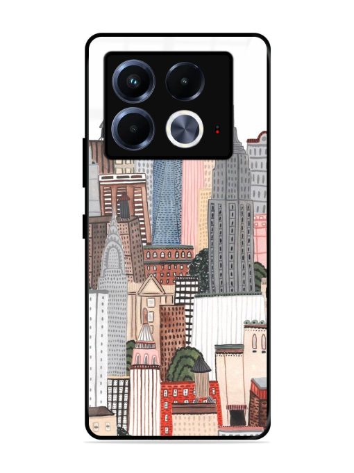 Cityscape Dreams Glossy Soft Edge Case for Infinix Note 40 (5G) Chachhi