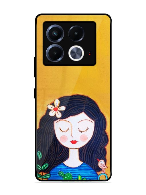 Girl Illustration Glossy Soft Edge Case for Infinix Note 40 (5G) Chachhi