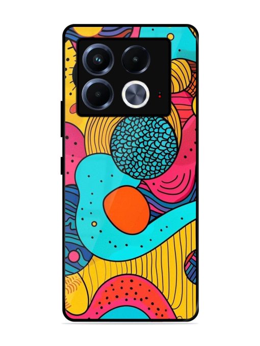 Psychedelic Patterns Glossy Soft Edge Case for Infinix Note 40 (5G) Chachhi