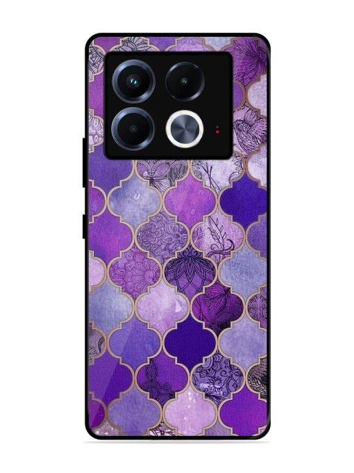 Purple Mosaic Magic Glossy Soft Edge Case for Infinix Note 40 (5G) Chachhi