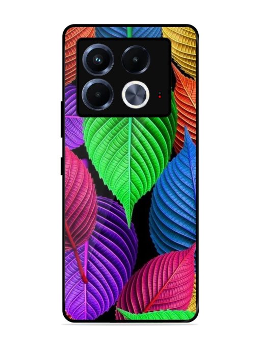 Rainbow Leaf Symphony Glossy Soft Edge Case for Infinix Note 40 (5G) Chachhi