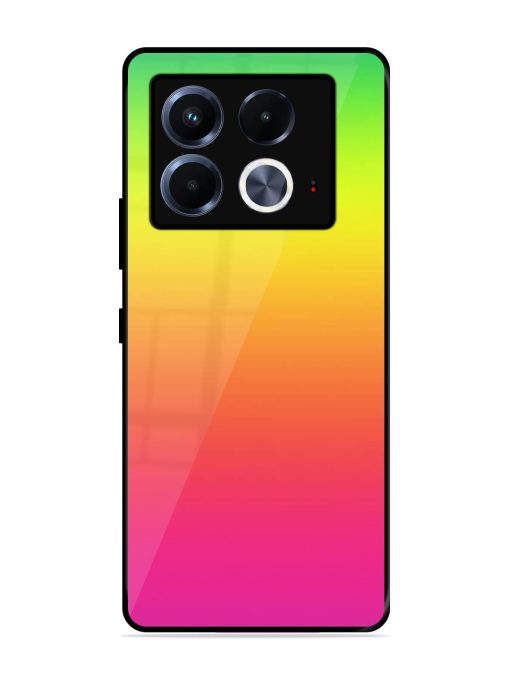 Rainbow Gradient Glossy Soft Edge Case for Infinix Note 40 (5G) Chachhi