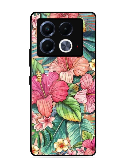 Tropical Tapestry Glossy Soft Edge Case for Infinix Note 40 (5G) Chachhi