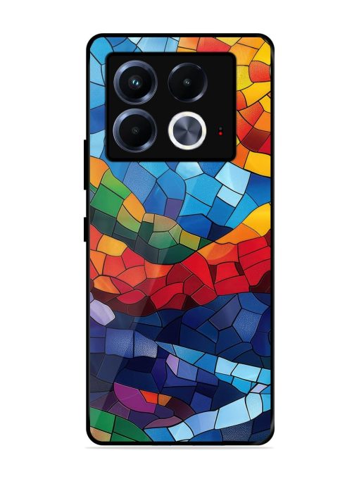 Mosaic Sunset Glossy Soft Edge Case for Infinix Note 40 (5G) Chachhi