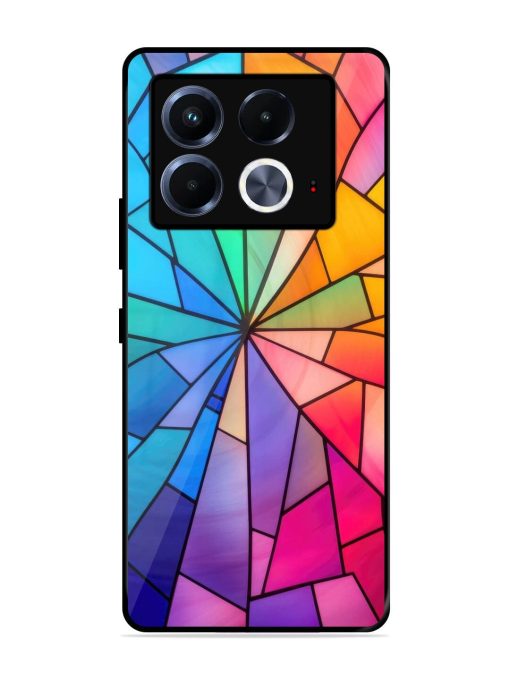 Stained Glass Kaleidoscope Of Colors Glossy Soft Edge Case for Infinix Note 40 (5G) Chachhi