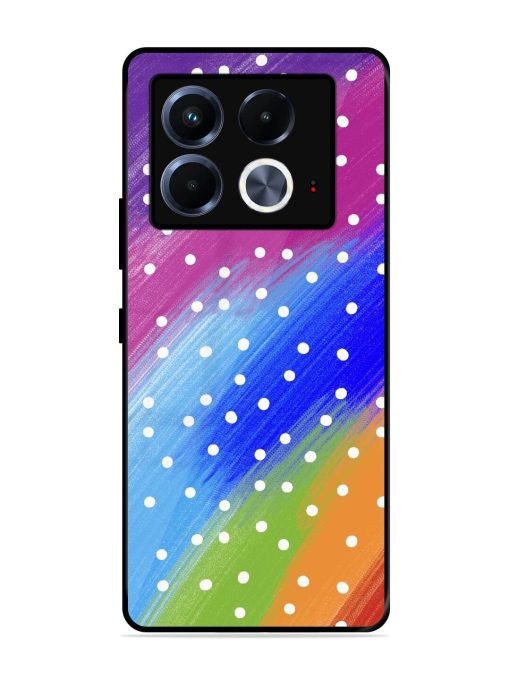 Rainbow Polka Dot Dream Glossy Soft Edge Case for Infinix Note 40 (5G) Chachhi