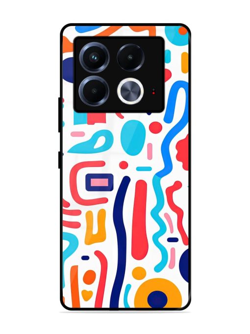 Whimsical Doodle Chaos Glossy Soft Edge Case for Infinix Note 40 (5G) Chachhi