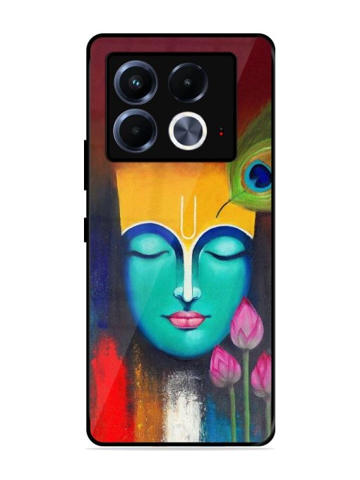 Divine Tranquility: The Face Of Krishna Glossy Soft Edge Case for Infinix Note 40 (5G) Chachhi