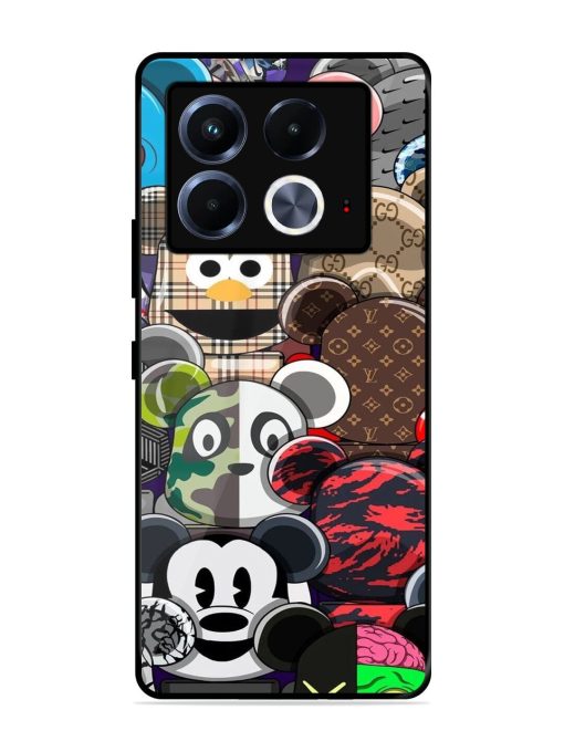 Streetwear Bearbrick Extravaganza Glossy Soft Edge Case for Infinix Note 40 (5G) Chachhi