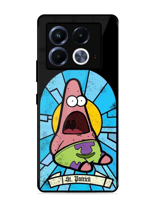 St. Patrick'S Day Stained Glass Patrick Star Glossy Soft Edge Case for Infinix Note 40 (5G) Chachhi