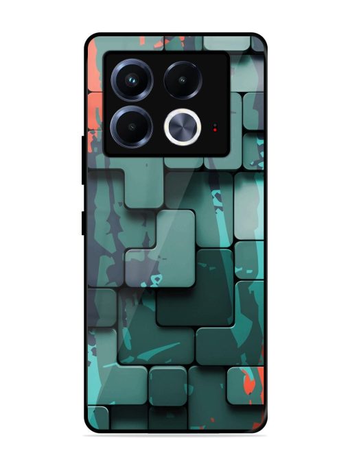 Abstract Geometric Mosaic Glossy Soft Edge Case for Infinix Note 40 (5G) Chachhi