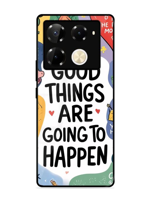 Uplifting Scribbles Glossy Soft Edge Case for Infinix Note 40 Pro (5G) Chachhi