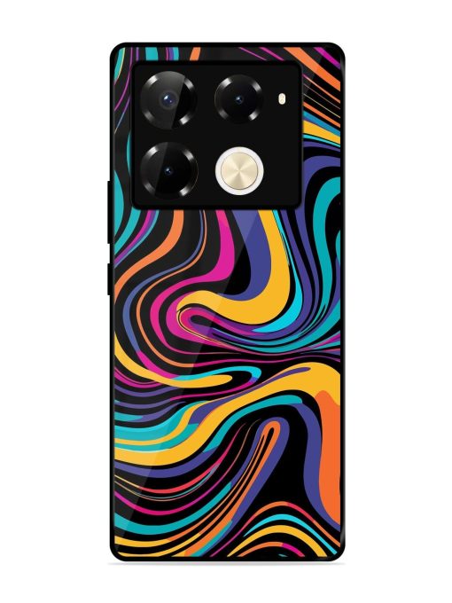 Psychedelic Swirl Glossy Soft Edge Case for Infinix Note 40 Pro (5G) Chachhi