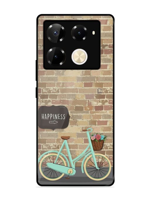 Pedaling Towards Happiness Glossy Soft Edge Case for Infinix Note 40 Pro (5G) Chachhi