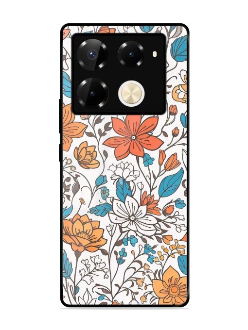 Floral Symphony Glossy Soft Edge Case for Infinix Note 40 Pro (5G) Chachhi