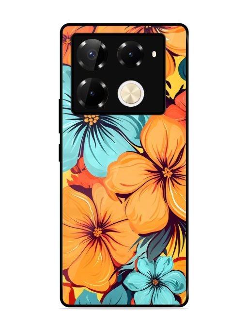 Tropical Bloom Glossy Soft Edge Case for Infinix Note 40 Pro (5G) Chachhi