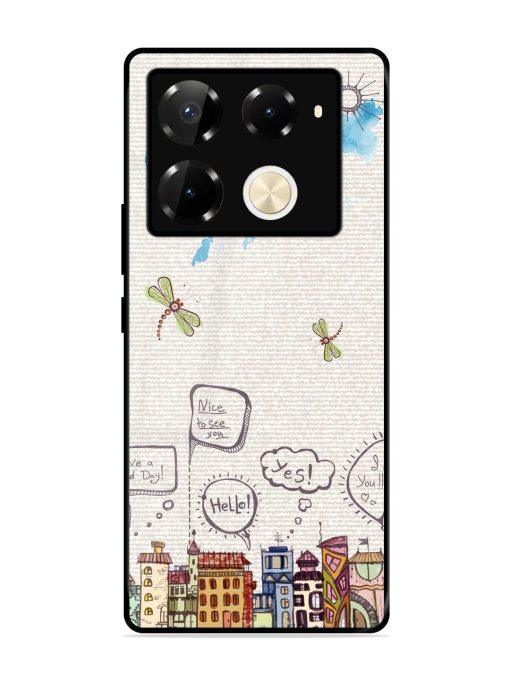 Doodle City Glossy Soft Edge Case for Infinix Note 40 Pro (5G) Chachhi