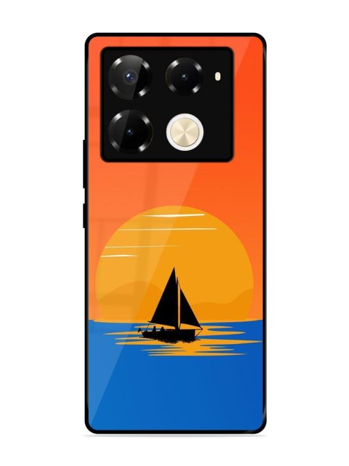 Sunset Sail Glossy Soft Edge Case for Infinix Note 40 Pro (5G) Chachhi