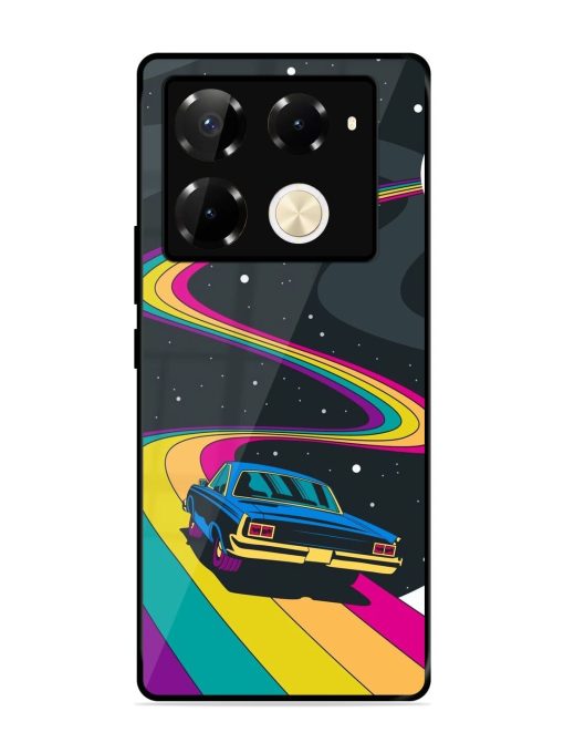 Rainbow Road Glossy Soft Edge Case for Infinix Note 40 Pro (5G) Chachhi