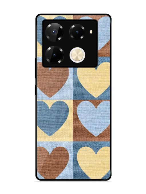 Hearts On Canvas Glossy Soft Edge Case for Infinix Note 40 Pro (5G) Chachhi