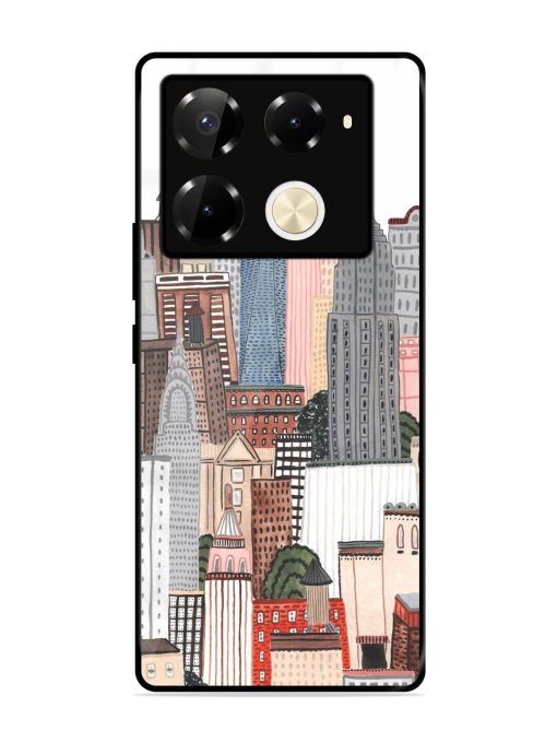 Cityscape Dreams Glossy Soft Edge Case for Infinix Note 40 Pro (5G) Chachhi