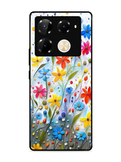 Vibrant Floral Glossy Soft Edge Case for Infinix Note 40 Pro (5G) Chachhi