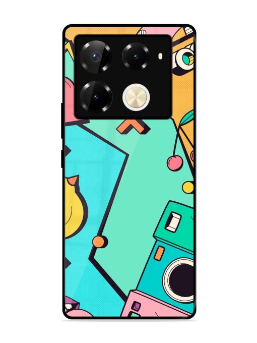 Retro Remix Glossy Soft Edge Case for Infinix Note 40 Pro (5G) Chachhi