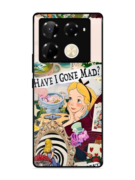 Mad Hatter'S Collage Glossy Soft Edge Case for Infinix Note 40 Pro (5G) Chachhi