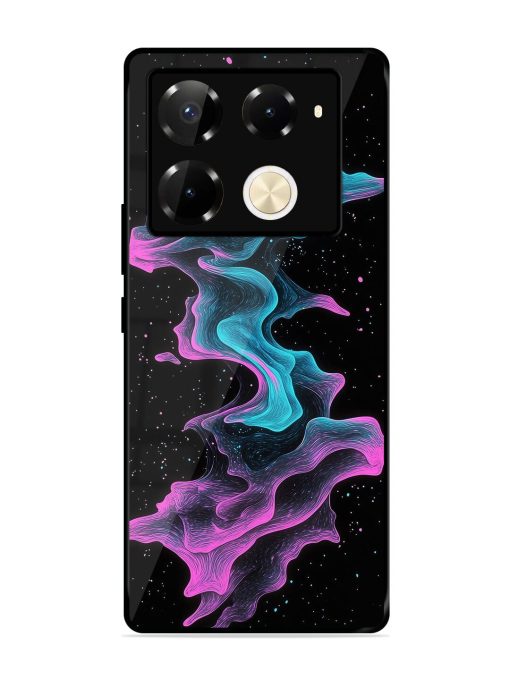 Cosmic Currents Glossy Soft Edge Case for Infinix Note 40 Pro (5G) Chachhi