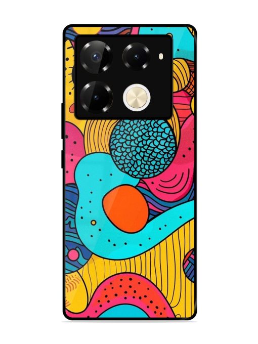 Psychedelic Patterns Glossy Soft Edge Case for Infinix Note 40 Pro (5G) Chachhi