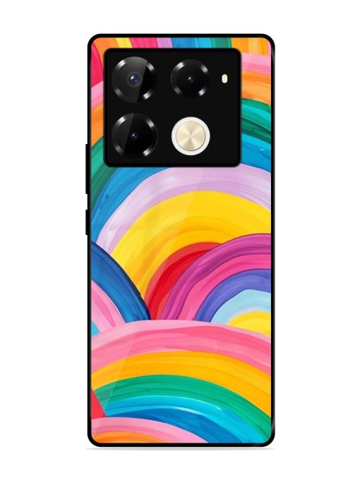 Rainbow Symphony Glossy Soft Edge Case for Infinix Note 40 Pro (5G) Chachhi