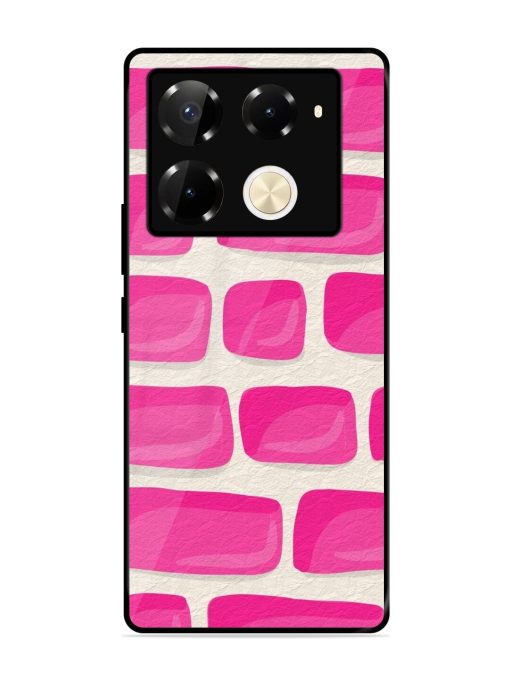 Pink Brick Wall Glossy Soft Edge Case for Infinix Note 40 Pro (5G) Chachhi