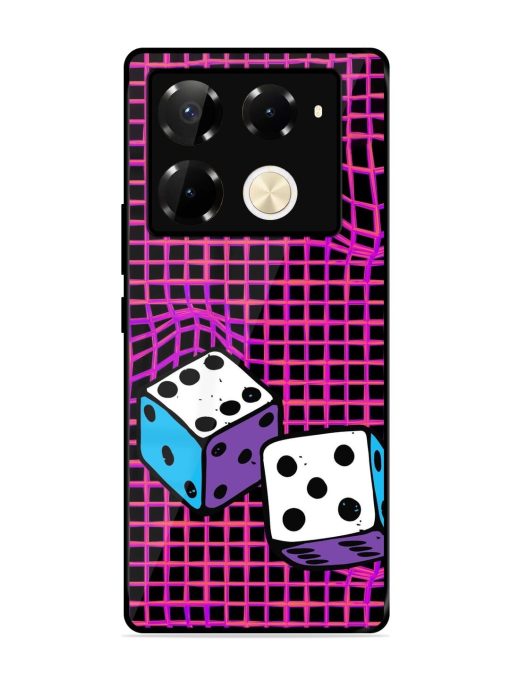 Glitched Dice Glossy Soft Edge Case for Infinix Note 40 Pro (5G) Chachhi