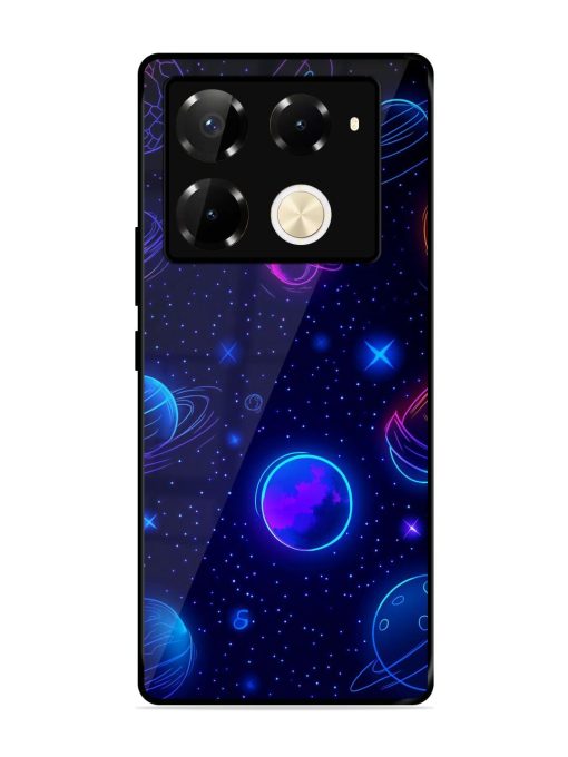 Neon Cosmos Glossy Soft Edge Case for Infinix Note 40 Pro (5G) Chachhi